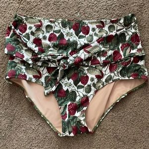 Kortni Jeane high waisted swim bottoms with tie size 2xl
